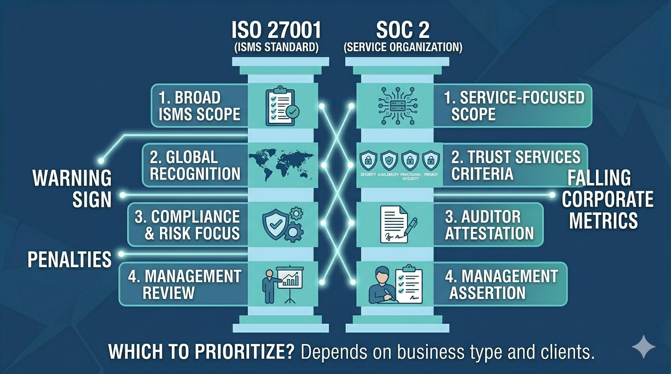 ISO 27001 vs SOC 2